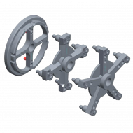 Набор адаптеров для колес грузовых автомобилей КС-223 Набор адаптеров для колес грузовых автомобилей КС-223