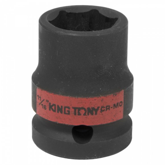 Головка торцевая ударная шестигранная 1/2", 11/16", дюймовая KING TONY 453522S