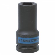 Головка торцевая ударная глубокая шестигранная 3/4", 21 мм KING TONY 643521M Головка торцевая ударная глубокая шестигранная 3/4", 21 мм KING TONY 643521M
