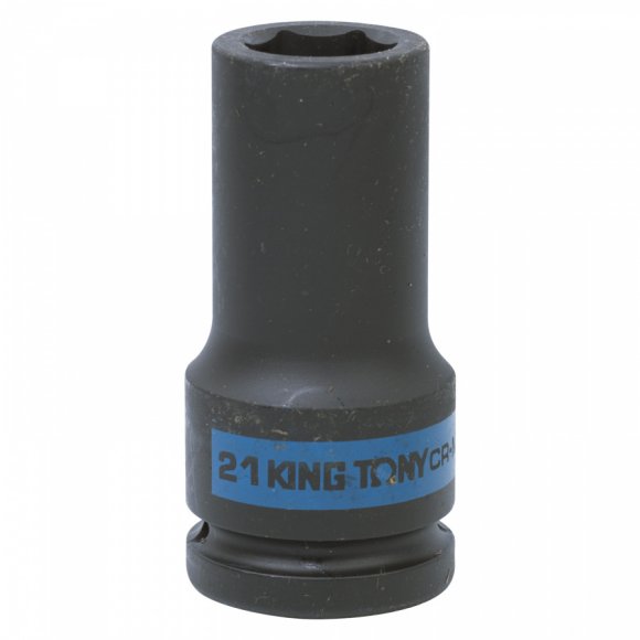 Головка торцевая ударная глубокая шестигранная 3/4", 21 мм KING TONY 643521M