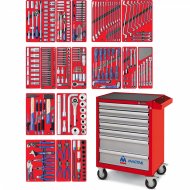 Набор инструментов "ЭКСПЕРТ" в красной тележке, 323 предмета МАСТАК 52-07323R