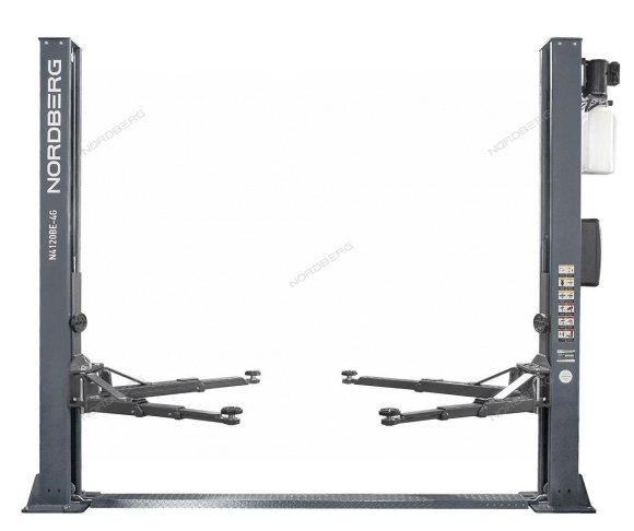 Подъемник двухстоечный 4 т, с электростопорами, 380 В, серый NORDBERG N4120BE-4G_3+2_380 Подъемник двухстоечный 4 т, с электростопорами, 380 В, серый NORDBERG N4120BE-4G_3+2_380