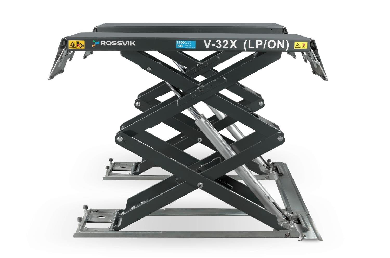 Автоподъемник ножничный ROSSVIK PRO V-32X (LP/ON) напольный г/п 3.2т, 380В RAL7040 Цвет серый Автоподъемник ножничный ROSSVIK PRO V-32X (LP/ON) напольный г/п 3.2т, 380В RAL7040 Цвет серый