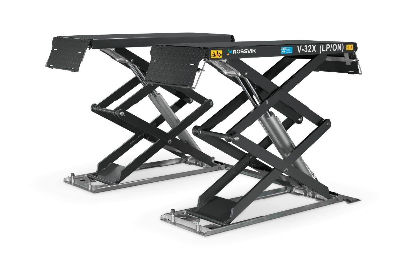 Автоподъемник ножничный ROSSVIK PRO V-32X (LP/ON) напольный г/п 3.2т, 380В RAL7040 Цвет серый Автоподъемник ножничный ROSSVIK PRO V-32X (LP/ON) напольный г/п 3.2т, 380В RAL7040 Цвет серый
