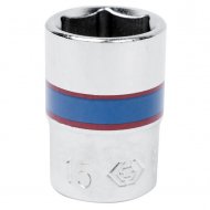 Головка торцевая стандартная шестигранная 1/4", 15 мм KING TONY 233515M Головка торцевая стандартная шестигранная 1/4", 15 мм KING TONY 233515M