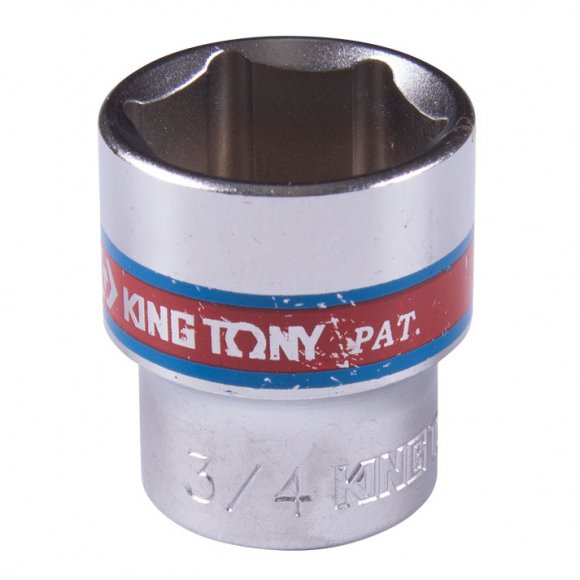 Головка торцевая стандартная шестигранная 3/8", 3/4", дюймовая KING TONY 333524S