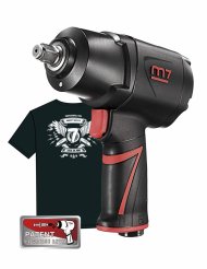 Гайковерт пневматический ударный 1/2", 1627 Нм, система «EZ Grease», в комплекте футболка MIGHTY SEVEN NC-4255QH01 Гайковерт пневматический ударный 1/2", 1627 Нм, система «EZ Grease», в комплекте футболка MIGHTY SEVEN NC-4255QH01
