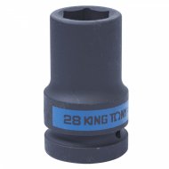 Головка торцевая ударная глубокая шестигранная 1", 28 мм KING TONY 843528M Головка торцевая ударная глубокая шестигранная 1", 28 мм KING TONY 843528M