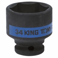 Головка торцевая ударная шестигранная 1/2", 34 мм KING TONY 453534M Головка торцевая ударная шестигранная 1/2", 34 мм KING TONY 453534M