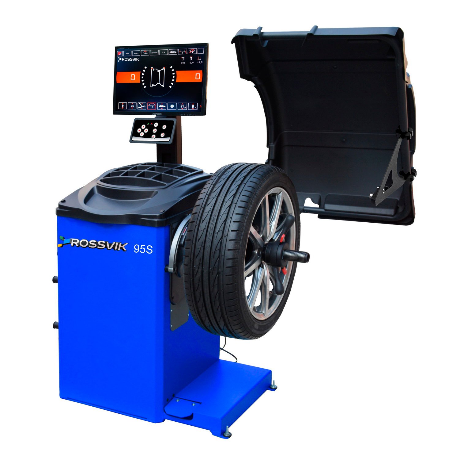 Станок балансировочный ROSSVIK PRO VT-95S, LCD 19", 220В, RAL5005 Станок балансировочный ROSSVIK PRO VT-95S, LCD 19", 220В, RAL5005