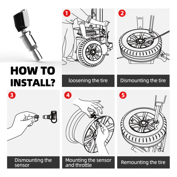 Датчик давления в шинах TPMS TPS1 Датчик давления в шинах TPMS TPS1