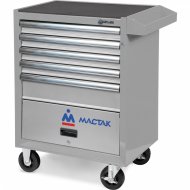 Тележка инструментальная, 5 полок и отсек, "ОПТИМА", серая МАСТАК 522-05581MG Тележка инструментальная, 5 полок и отсек, "ОПТИМА", серая МАСТАК 522-05581MG