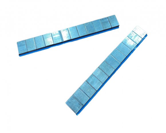 Адгезив стальной на синей ленте с кромкой 60гр (12х5гр). (50шт)