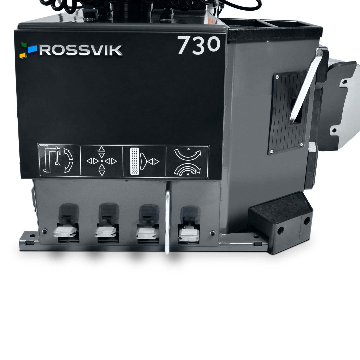 Станок шиномонтажный ROSSVIK V-730 2sp, автомат, до 30", 380В, взрыв. накачка. Цвет серый RAL7016