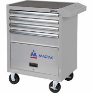 Тележка инструментальная, 4 полки и отсек, "ОПТИМА", серая МАСТАК 522-04581MG Тележка инструментальная, 4 полки и отсек, "ОПТИМА", серая МАСТАК 522-04581MG