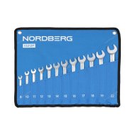 Набор ключей комбинированных 12 шт, планшет тетрон NORDBERG 10212P