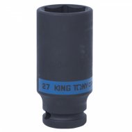 Головка торцевая ударная глубокая шестигранная 1/2", 27 мм KING TONY 443527M Головка торцевая ударная глубокая шестигранная 1/2", 27 мм KING TONY 443527M