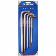 Набор Г-образных Spline, M5-M12, длинные, 5 предметов KING TONY 20515PR01 Набор Г-образных Spline, M5-M12, длинные, 5 предметов KING TONY 20515PR01