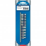 Набор торцевых головок 1/4", шестигранные, 4-13 мм, 9 предметов KING TONY 2509MR Набор торцевых головок 1/4", шестигранные, 4-13 мм, 9 предметов KING TONY 2509MR