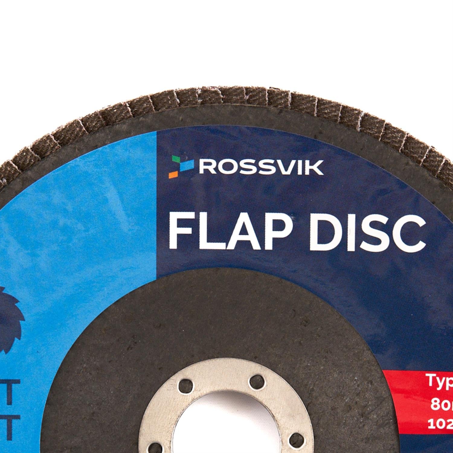 Круг шлифовальный лепестковый ROSSVIK 150*22мм 80 Grit. Тип29, Zr, 80м/с, 10200об/мин Круг шлифовальный лепестковый ROSSVIK 150*22мм 80 Grit. Тип29, Zr, 80м/с, 10200об/мин