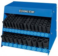 Стенд с ударными глубокими торцевыми головками 1/2", 8-32 мм, серия 4435М, 166 предметов KING TONY 4466MP Стенд с ударными глубокими торцевыми головками 1/2", 8-32 мм, серия 4435М, 166 предметов KING TONY 4466MP