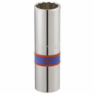 Головка свечная двенадцатигранная 1/2", 16 мм, L = 70 мм, резиновый фиксатор KING TONY 463016R Головка свечная двенадцатигранная 1/2", 16 мм, L = 70 мм, резиновый фиксатор KING TONY 463016R