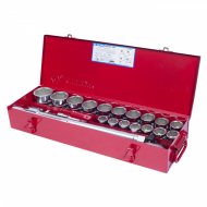 Набор торцевых головок с принадлежностями 3/4", шестигранные, 21-50 мм, 23 предмета KING TONY 6323MR Набор торцевых головок с принадлежностями 3/4", шестигранные, 21-50 мм, 23 предмета KING TONY 6323MR