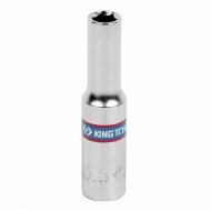 Головка торцевая глубокая шестигранная 1/4", 5,5 мм KING TONY 223555M Головка торцевая глубокая шестигранная 1/4", 5,5 мм KING TONY 223555M