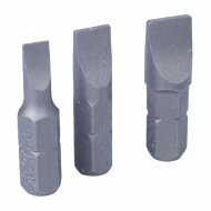 Набор вставок (бит) 1/4", шлицевые, 4,5х0,6, 6,5х1,2, 8,0х1,2, 3 предмета KING TONY 1003LQ Набор вставок (бит) 1/4", шлицевые, 4,5х0,6, 6,5х1,2, 8,0х1,2, 3 предмета KING TONY 1003LQ