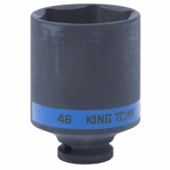 Головка торцевая ударная глубокая шестигранная 1/2", 46 мм KING TONY 443546M Головка торцевая ударная глубокая шестигранная 1/2", 46 мм KING TONY 443546M