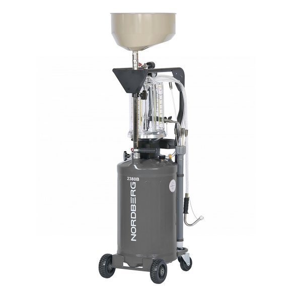 Установка для сбора масла пневматическая, 80 л, серая NORDBERG 2380G Установка для сбора масла пневматическая, 80 л, серая NORDBERG 2380G