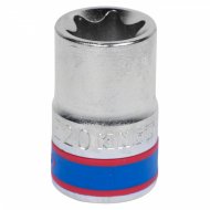Головка торцевая TORX Е-стандарт 1/2", E20, L = 39 мм KING TONY 437520M Головка торцевая TORX Е-стандарт 1/2", E20, L = 39 мм KING TONY 437520M