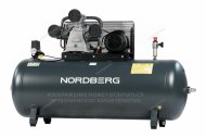 Компрессор поршневой с ременной передачей 380В, ресив. 500л, 1400л/мин NORDBERG NCP500/1400-16 Компрессор поршневой с ременной передачей 380В, ресив. 500л, 1400л/мин NORDBERG NCP500/1400-16