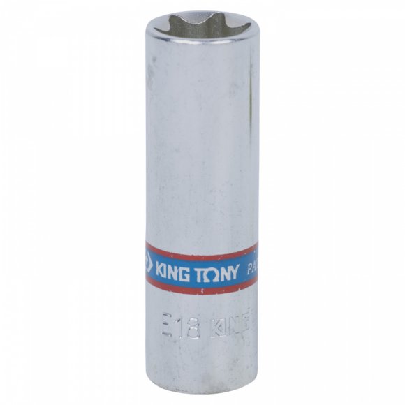 Головка торцевая TORX Е-стандарт 3/8", E18, L = 63 мм KING TONY 327518M