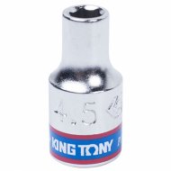 Головка торцевая стандартная шестигранная 1/4", 4,5 мм KING TONY 233545M Головка торцевая стандартная шестигранная 1/4", 4,5 мм KING TONY 233545M