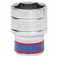 Головка торцевая стандартная шестигранная 1/2", 24 мм KING TONY 433524M