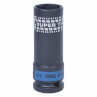 Головка торцевая ударная глубокая 1/2", 21 мм, тонкостенная KING TONY 441521M Головка торцевая ударная глубокая 1/2", 21 мм, тонкостенная KING TONY 441521M