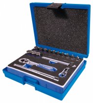 Набор торцевых головок с принадлежностями 1/4", шестигранные, 4-14 мм, 17 предметов KING TONY 2516MRV03 Набор торцевых головок с принадлежностями 1/4", шестигранные, 4-14 мм, 17 предметов KING TONY 2516MRV03