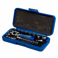 Набор торцевых головок с принадлежностями 1/4", двенадцатигранные, 4-14 мм, 26 предметов KING TONY 2025MRE01 Набор торцевых головок с принадлежностями 1/4", двенадцатигранные, 4-14 мм, 26 предметов KING TONY 2025MRE01