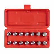 Набор насадок для пробок слива масла, кейс, 14 предметов МАСТАК 103-48014C Набор насадок для пробок слива масла, кейс, 14 предметов МАСТАК 103-48014C