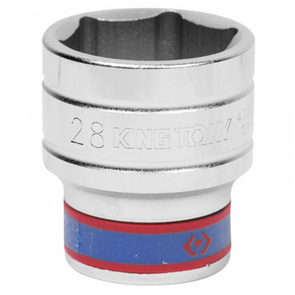 Головка торцевая стандартная шестигранная 1/2", 28 мм KING TONY 433528M