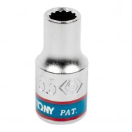 Головка торцевая стандартная двенадцатигранная 1/4", 5,5 мм KING TONY 233055M Головка торцевая стандартная двенадцатигранная 1/4", 5,5 мм KING TONY 233055M