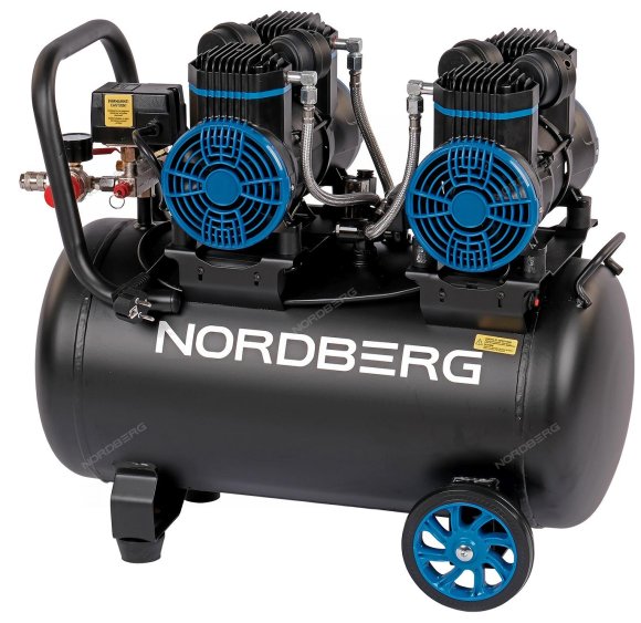 Компрессор безмасляный 220В, ресив. 50л, 500 л/мин NORDBERG NCEO50/500 Компрессор безмасляный 220В, ресив. 50л, 500 л/мин NORDBERG NCEO50/500