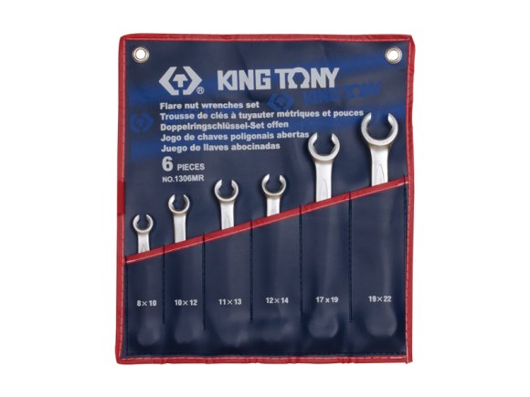 Набор разрезных ключей, 6 предметов king tony 1306mr Набор разрезных ключей, 6 предметов king tony 1306mr