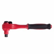 Трещотка диэлектрическая 1/2", 250 мм, 24 зубца, флажковая с кнопкой, фиксатор KING TONY 4771VE-10 Трещотка диэлектрическая 1/2", 250 мм, 24 зубца, флажковая с кнопкой, фиксатор KING TONY 4771VE-10