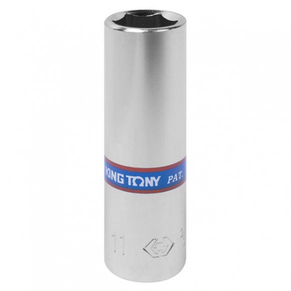 Головка торцевая глубокая шестигранная 1/4", 11 мм KING TONY 223511M