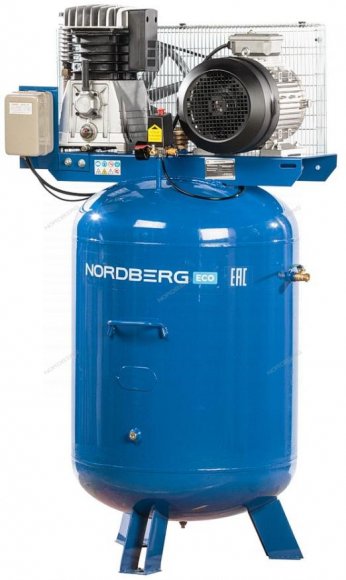 Компрессор поршневой с ременным приводом вертикальный, объем 300 л NORDBERG ECO NCEV300/810 Компрессор поршневой с ременным приводом вертикальный, объем 300 л NORDBERG ECO NCEV300/810